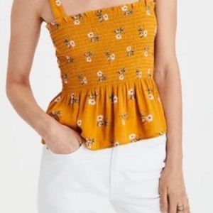 American Eagle Peplum Top